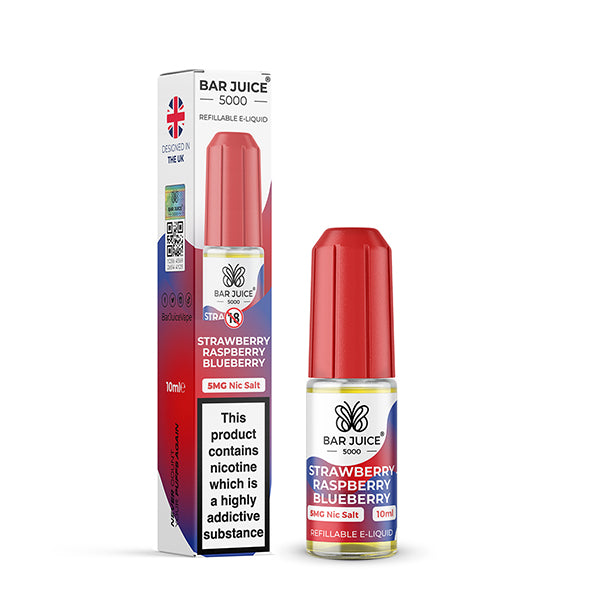 STRAWBERRY RASPBERRY BLUEBERRY - BAR JUICE 5000 - NIC SALT 5MG
