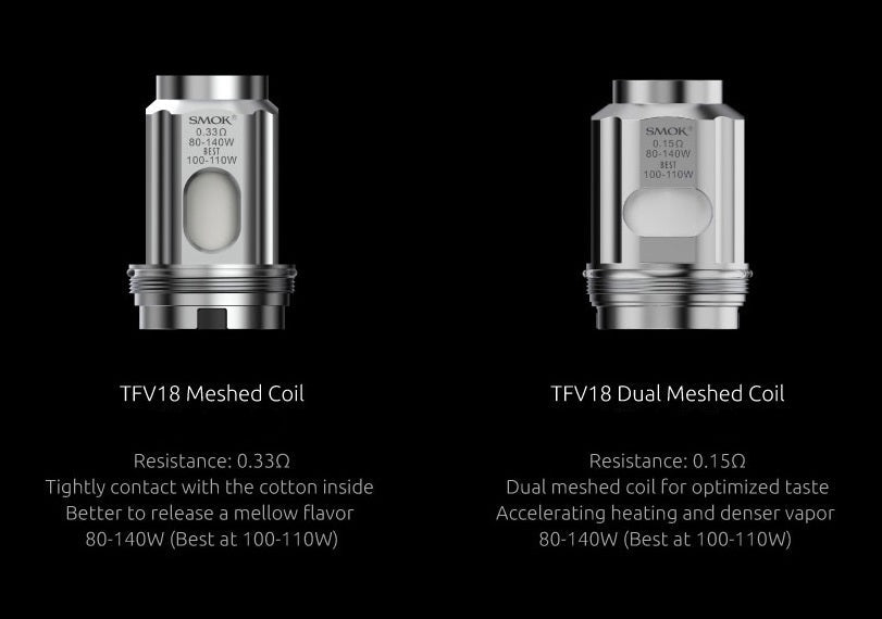 TFV18 0.33 COILS - SMOK - 3 PACK