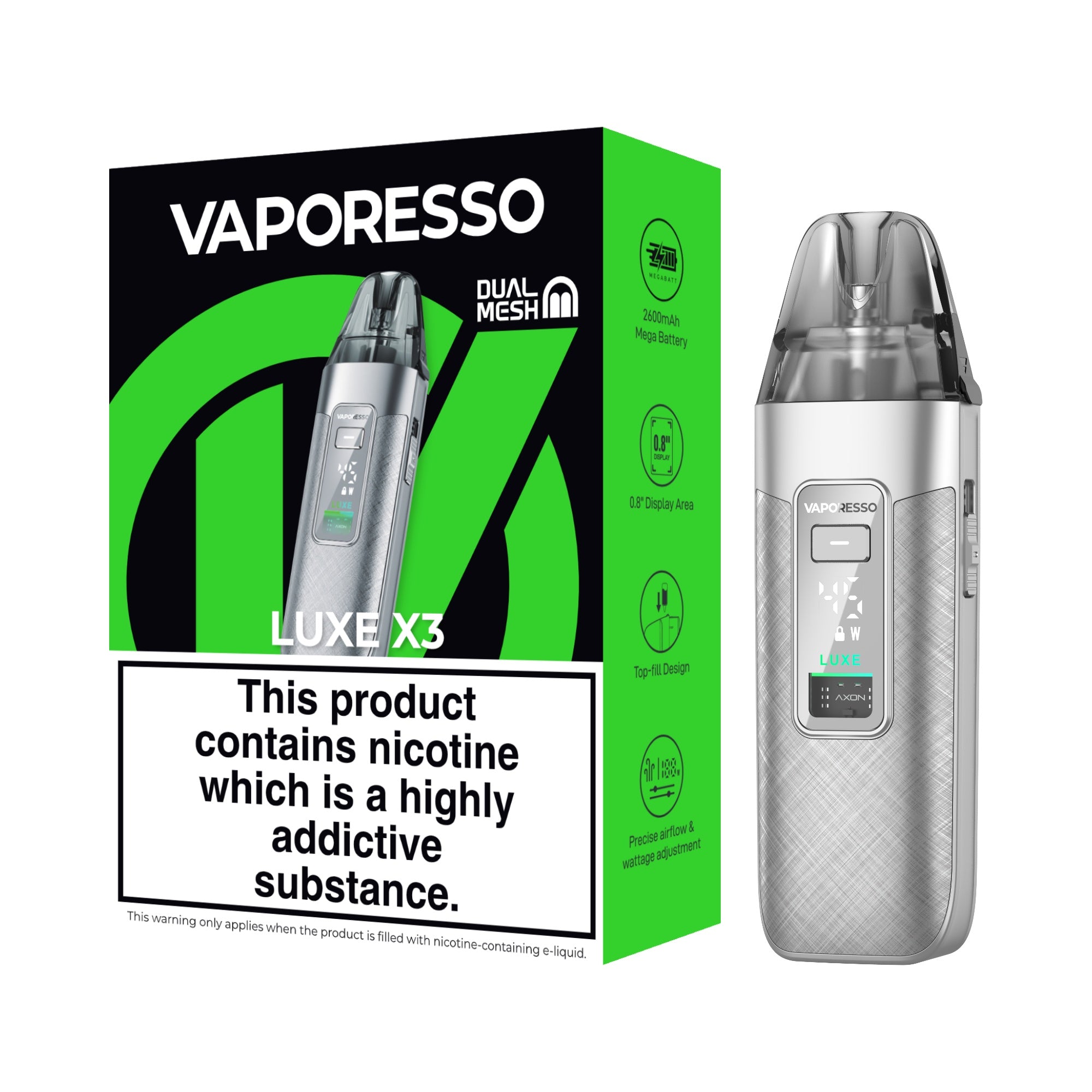 GREY SILK - LUXE X3 KIT - VAPORESSO - Image 1