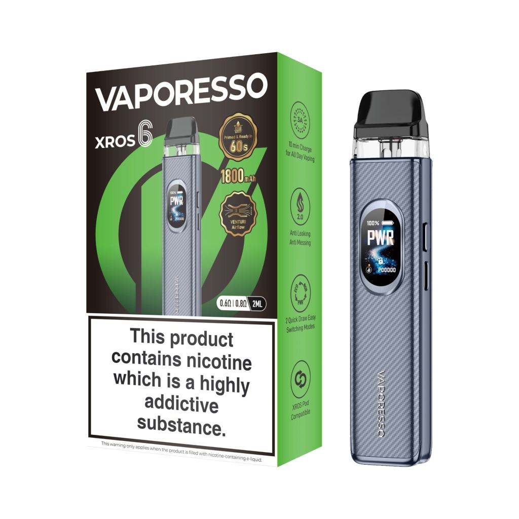 CARBON FIBER GRAY - XROS 6 KIT - VAPORESSO