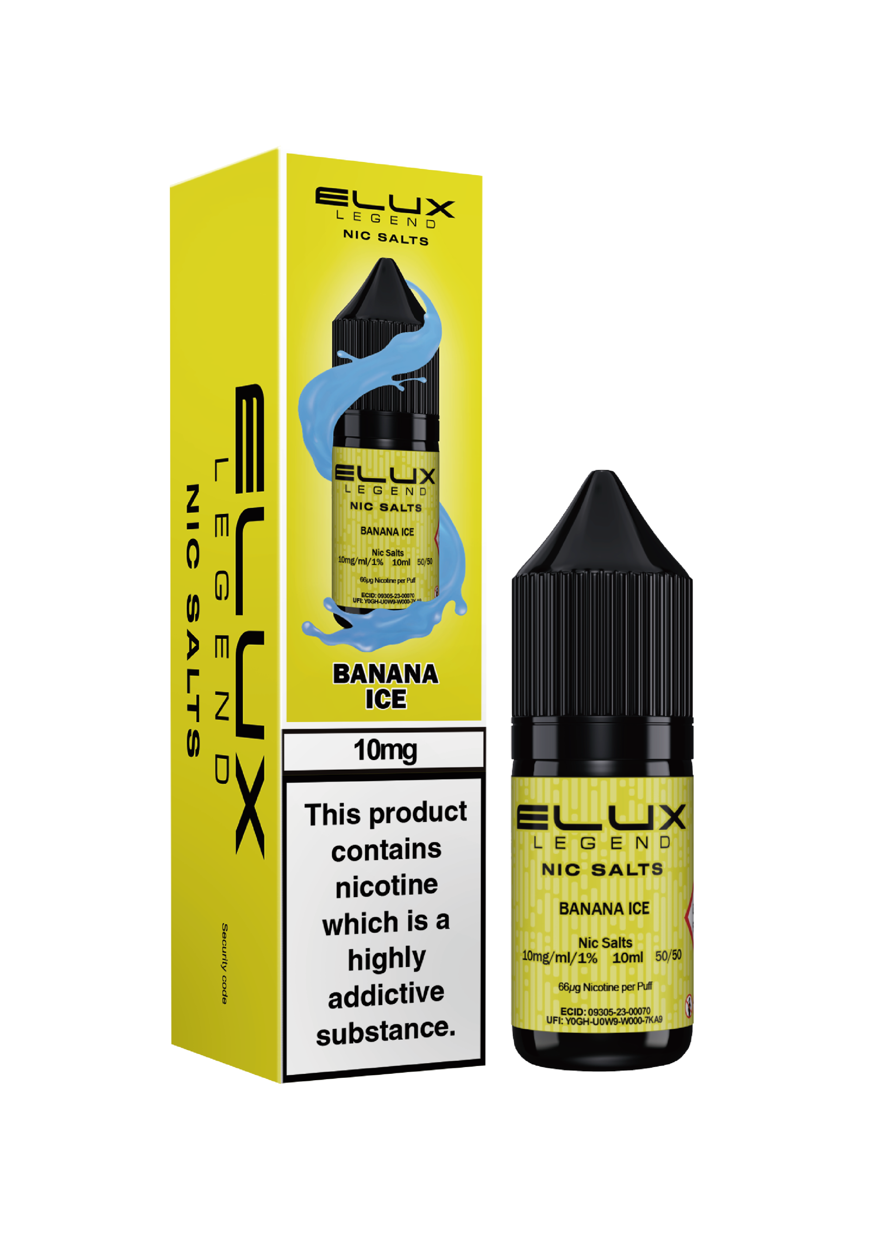 BANANA  ICE - ELUX LEGEND  -  NIC SALT 10MG - Image 1