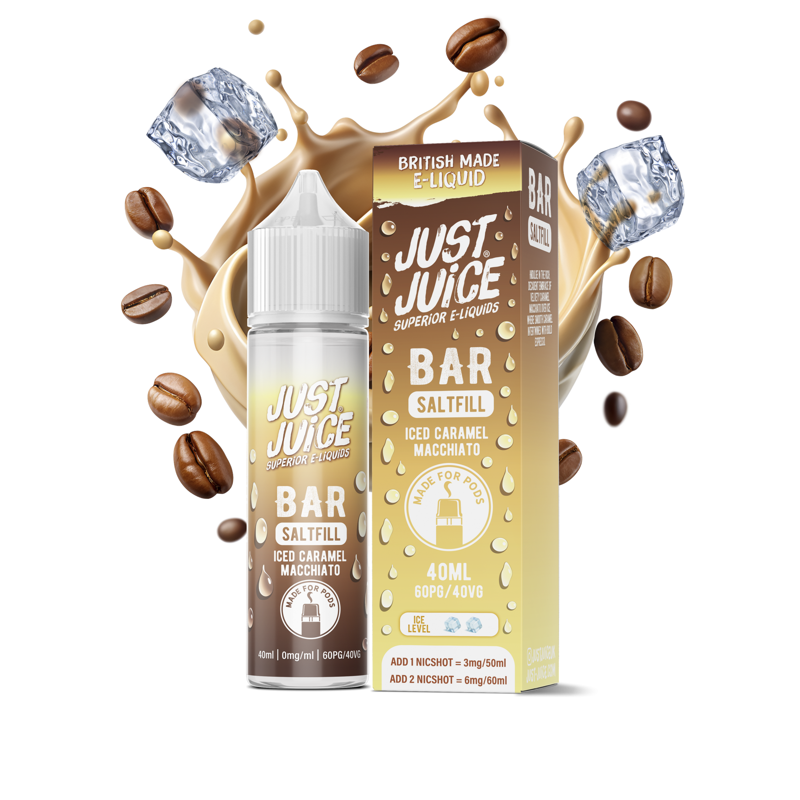 ICED CARAMEL MACCHIATO - JUST JUICE - 40ML - Image 1