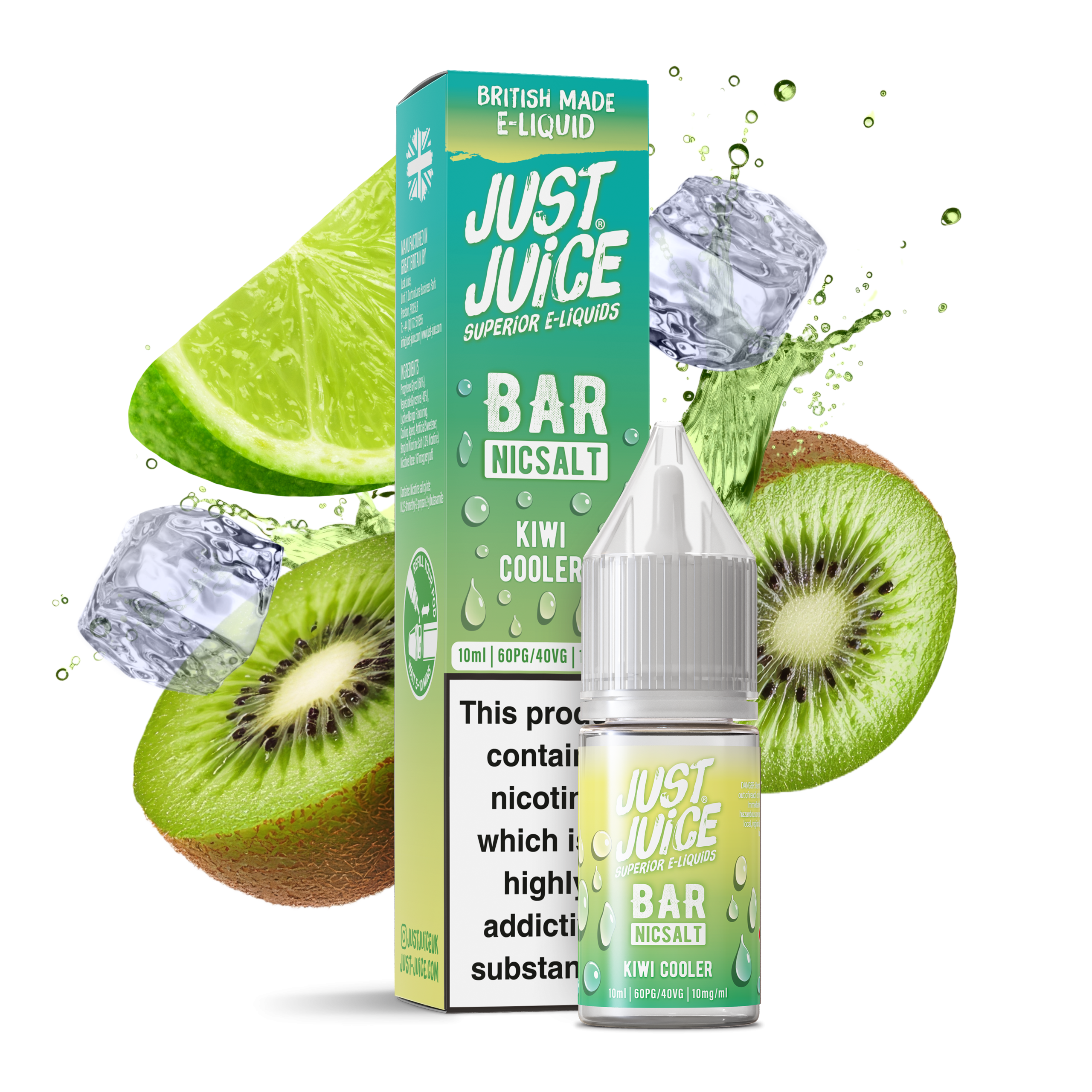 KIWI COOLER - JUST JUICE - NIC SALT 10MG - Image 1