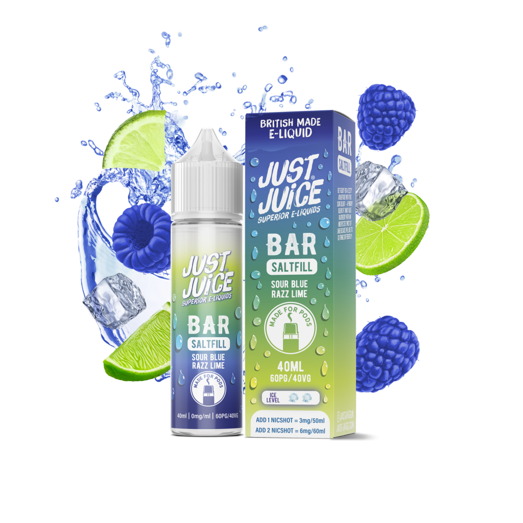 SOUR BLUE RAZZ LIME - JUST JUICE - 40ML