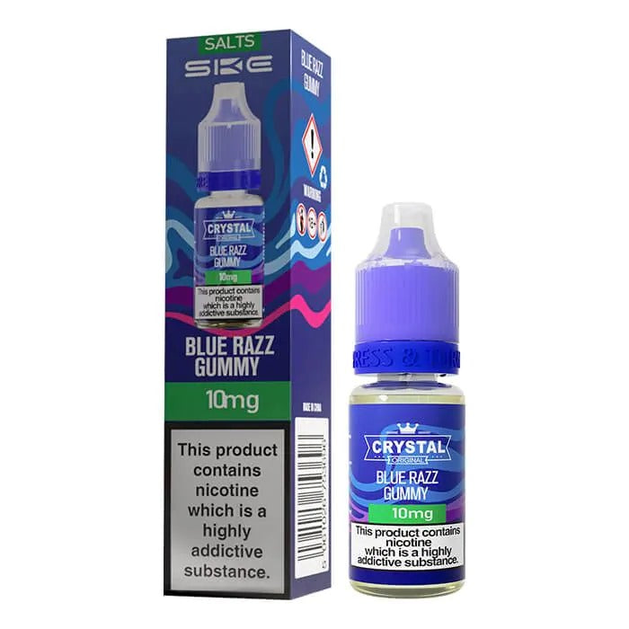 BLUE RAZZ GUMMY - CRYSTAL SKE - NIC SALT 10MG