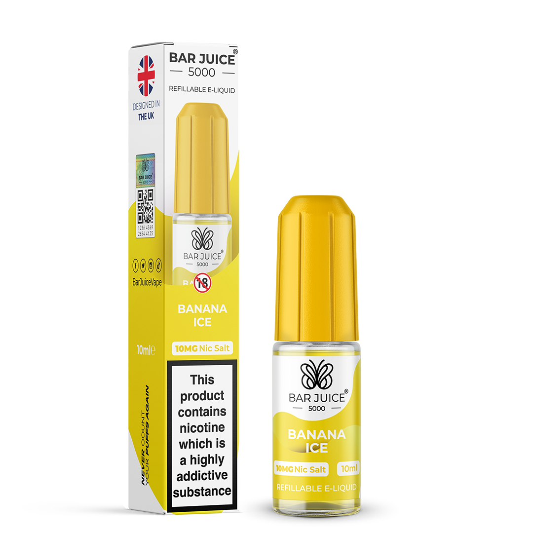 BANANA ICE - BAR JUICE 5000 - NIC SALT 10MG - Image 1