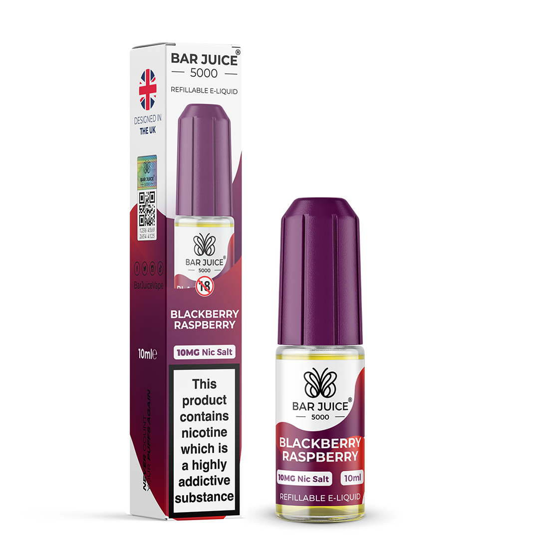 BLACKBERRY RASPBERRY - BAR JUICE 5000 - NIC SALT 10MG - Image 1