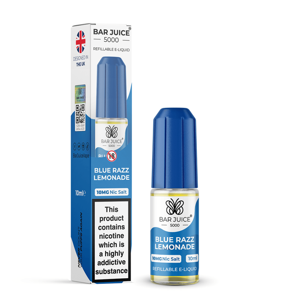 BLUE RAZZ LEMONADE - BAR JUICE 5000 - NIC SALT 10MG