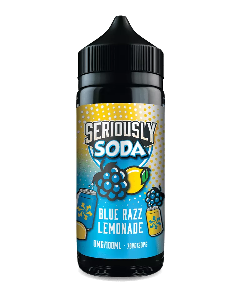 BLUE RAZZ LEMONADE - SERIOUSLY SODA - 100ML