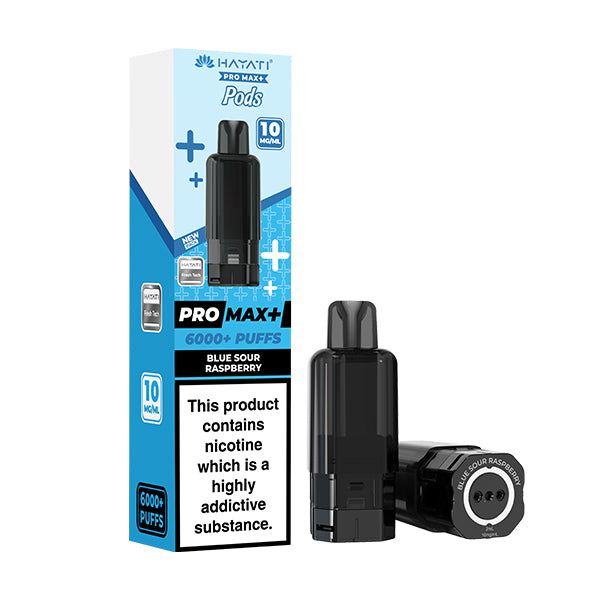 BLUE SOUR RASPBERRY (POD ONLY) - HAYATI PRO MAX+ 6000 - 10MG