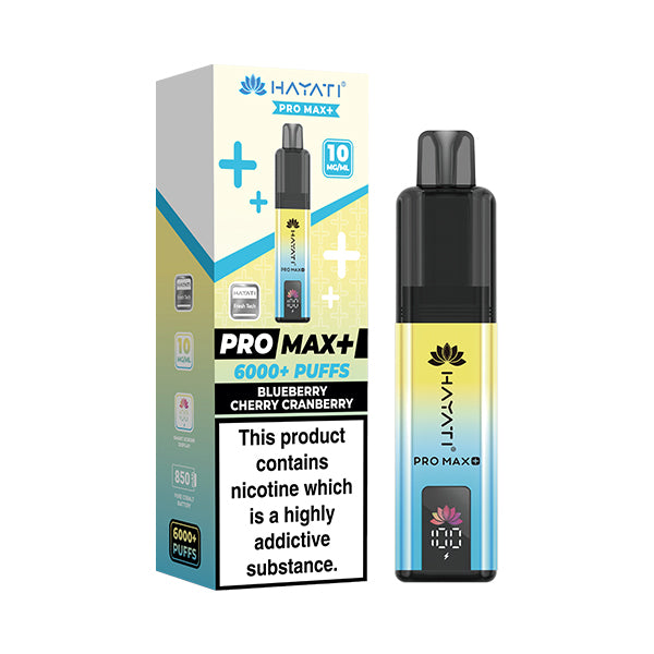 BLUEBERRY CHERRY CRANBERRY - HAYATI PRO MAX+ 6000 KIT - 10MG