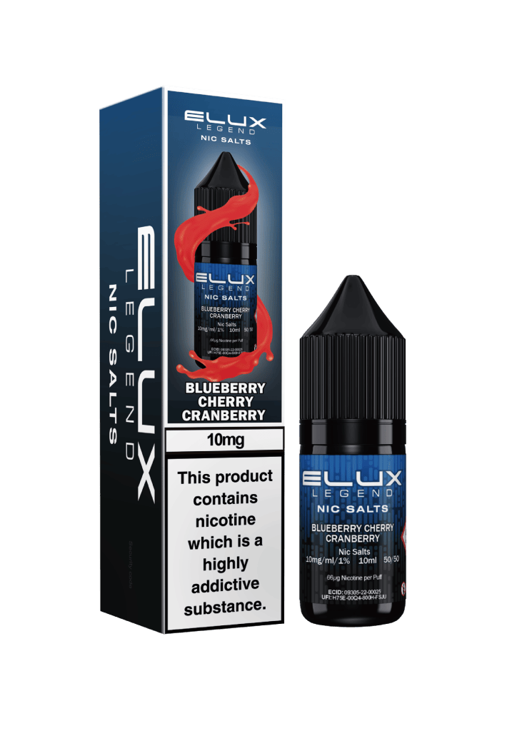 BLUEBERRY CHERRY CRANBERRY - ELUX LEGEND -  NIC SALT 10MG
