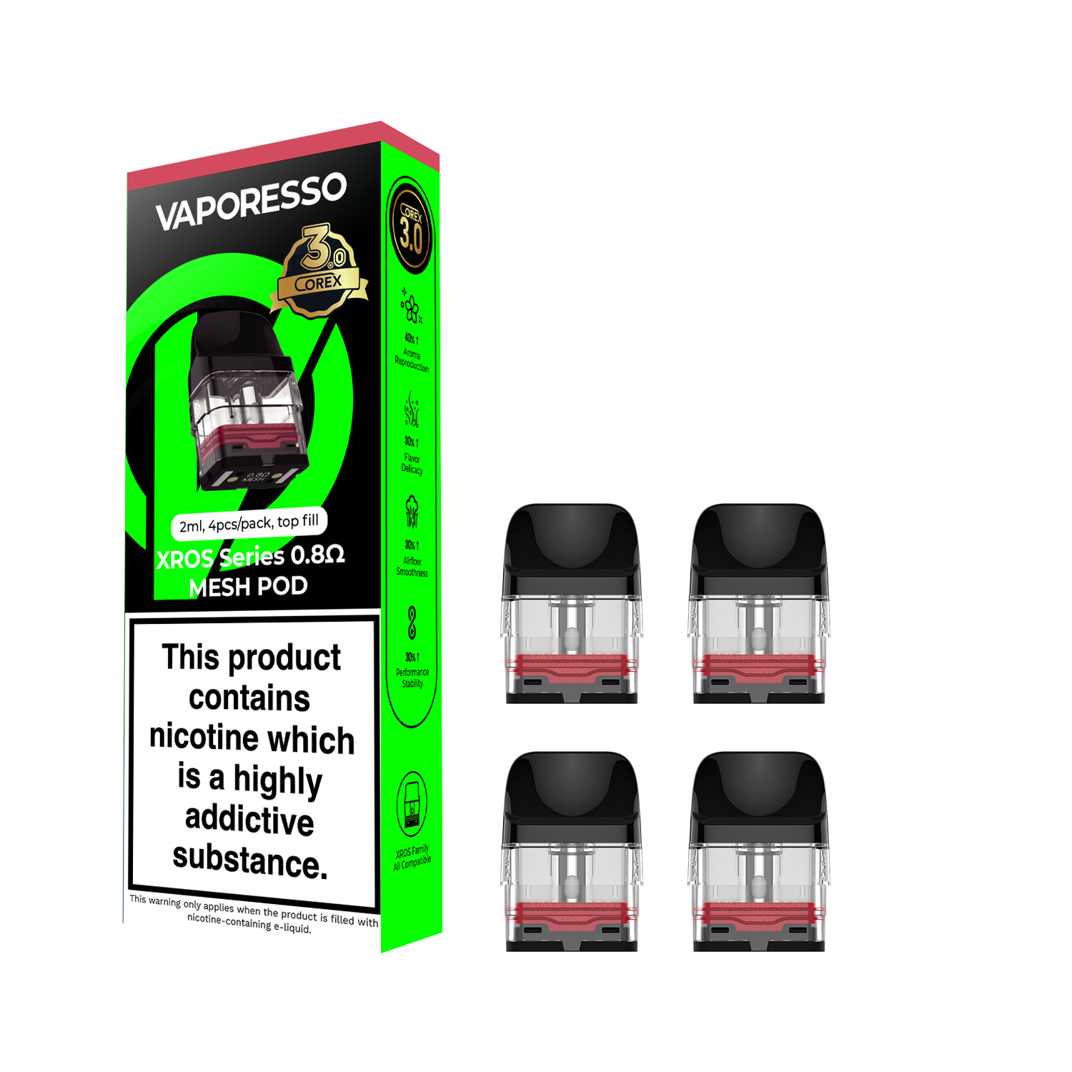 XROS PODS 0.8 - VAPORESSO - 4 PACK - Image 1