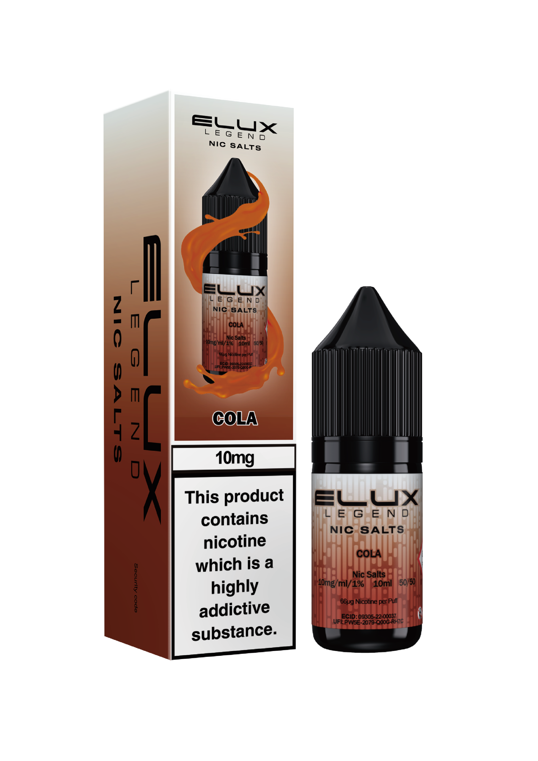 COLA - ELUX LEGEND -  NIC SALT 10MG - Image 1
