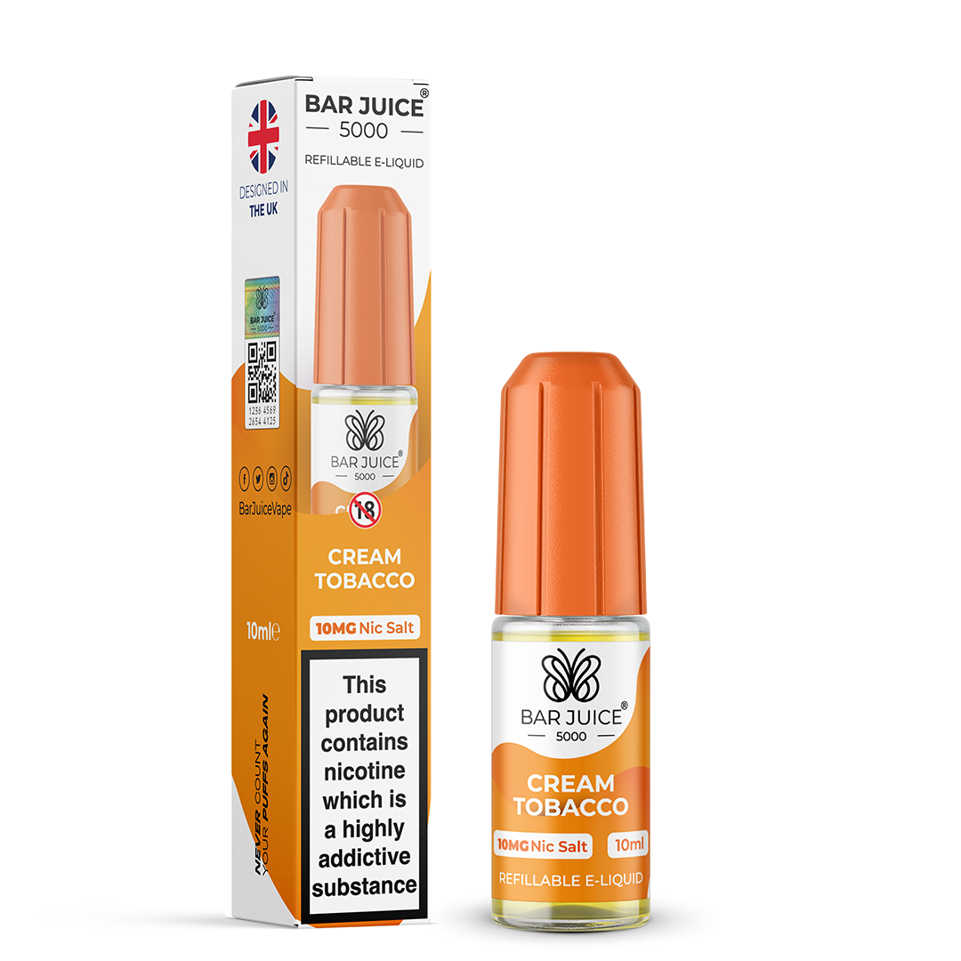 CREAM TOBACCO - BAR JUICE 5000 - NIC SALT 10MG - Image 1