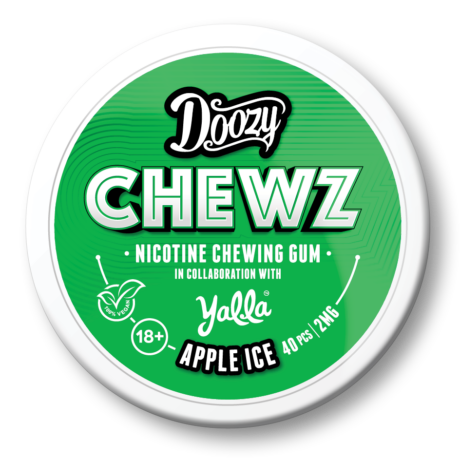APPLE ICE - DOOZY CHEWZ - NICOTINE GUM 2MG