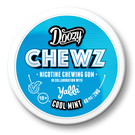 COOL MINT - DOOZY CHEWZ - NICOTINE GUM 2MG