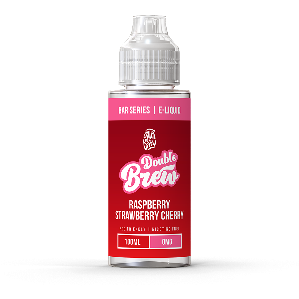 RASPBERRY STRAWBERRY CHERRY - DOUBLE BREW - 100ML