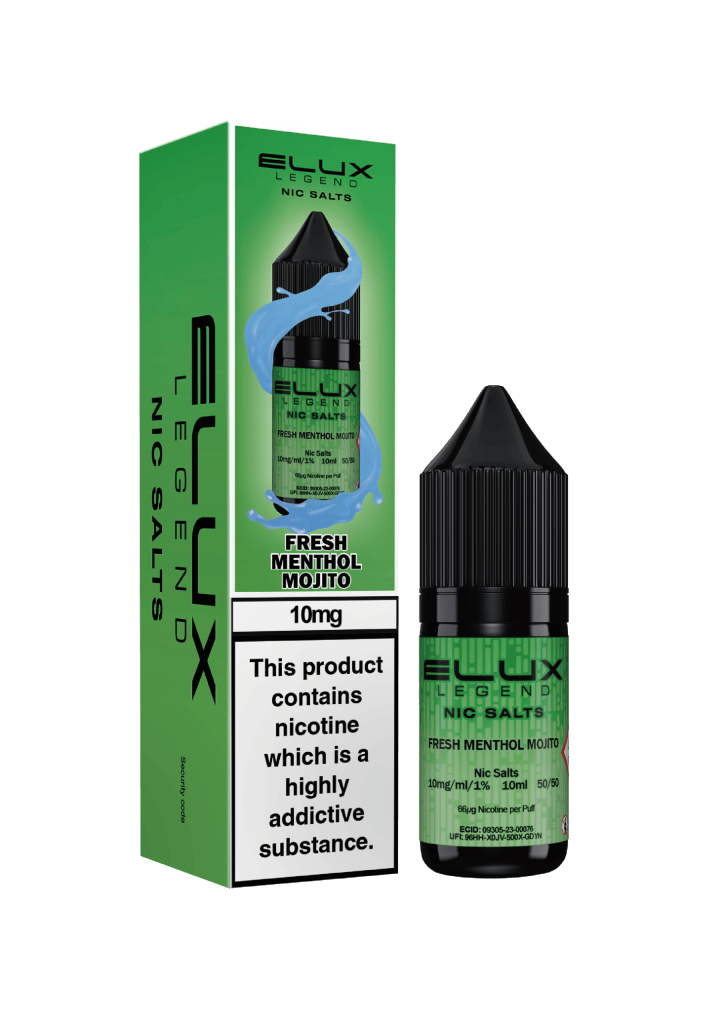 FRESH MENTHOL MOJITO - ELUX LEGEND -  NIC SALT 10MG