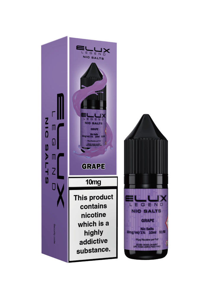 GRAPE - ELUX LEGEND -  NIC SALT 10MG