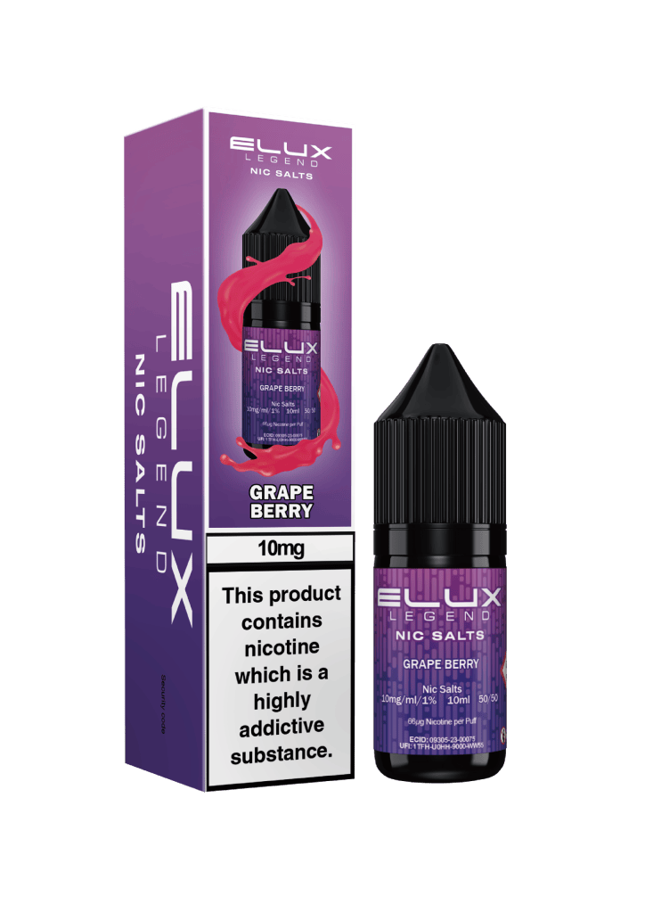GRAPE BERRY - ELUX LEGEND -  NIC SALT 10MG