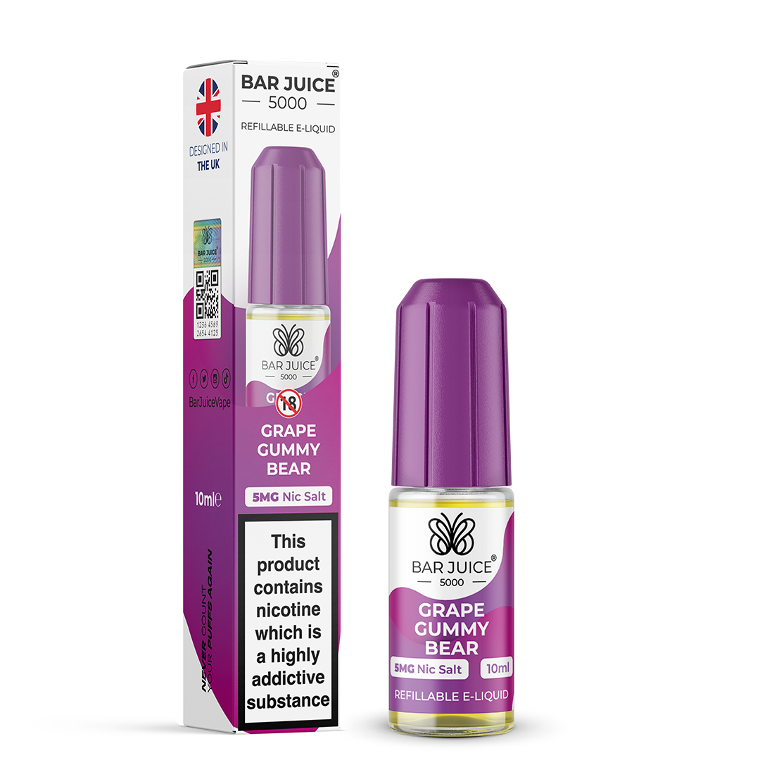 GRAPE GUMMY BEAR - BAR JUICE 5000 - NIC SALT  5MG - Image 1