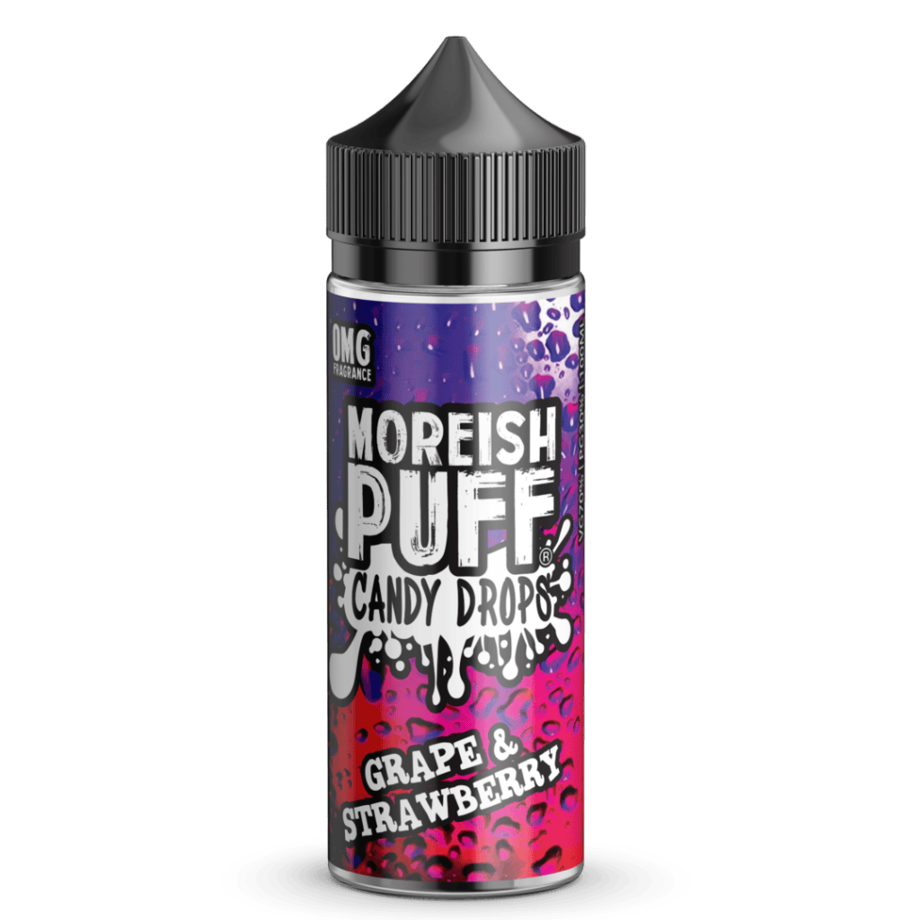 GRAPE AND STRAWBERRY CANDY DROPS - MOREISH PUFF - 100ML