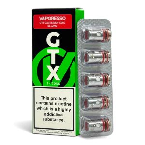GTX COILS 0.3 - VAPORESSO -  5 PACK - Image 1
