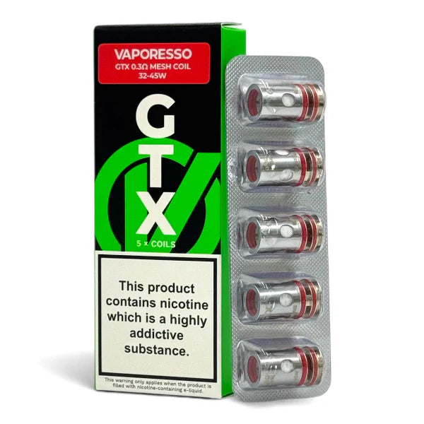 GTX COILS 0.3 - VAPORESSO -  5 PACK