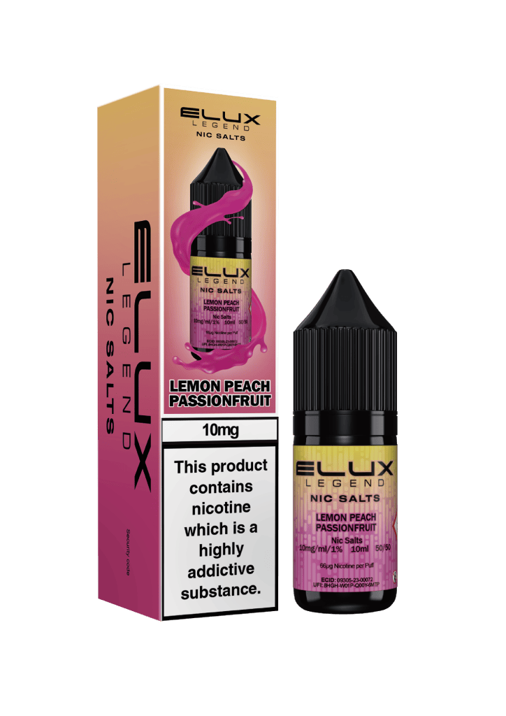 LEMON PEACH PASSIONFRUIT - ELUX LEGEND -  NIC SALT 10MG