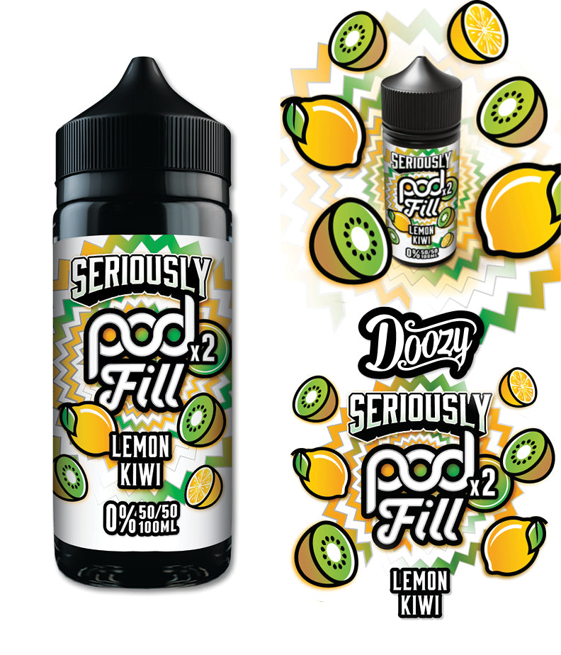 LEMON KIWI - SERIOUSLY PODFILL X2 - 100ML