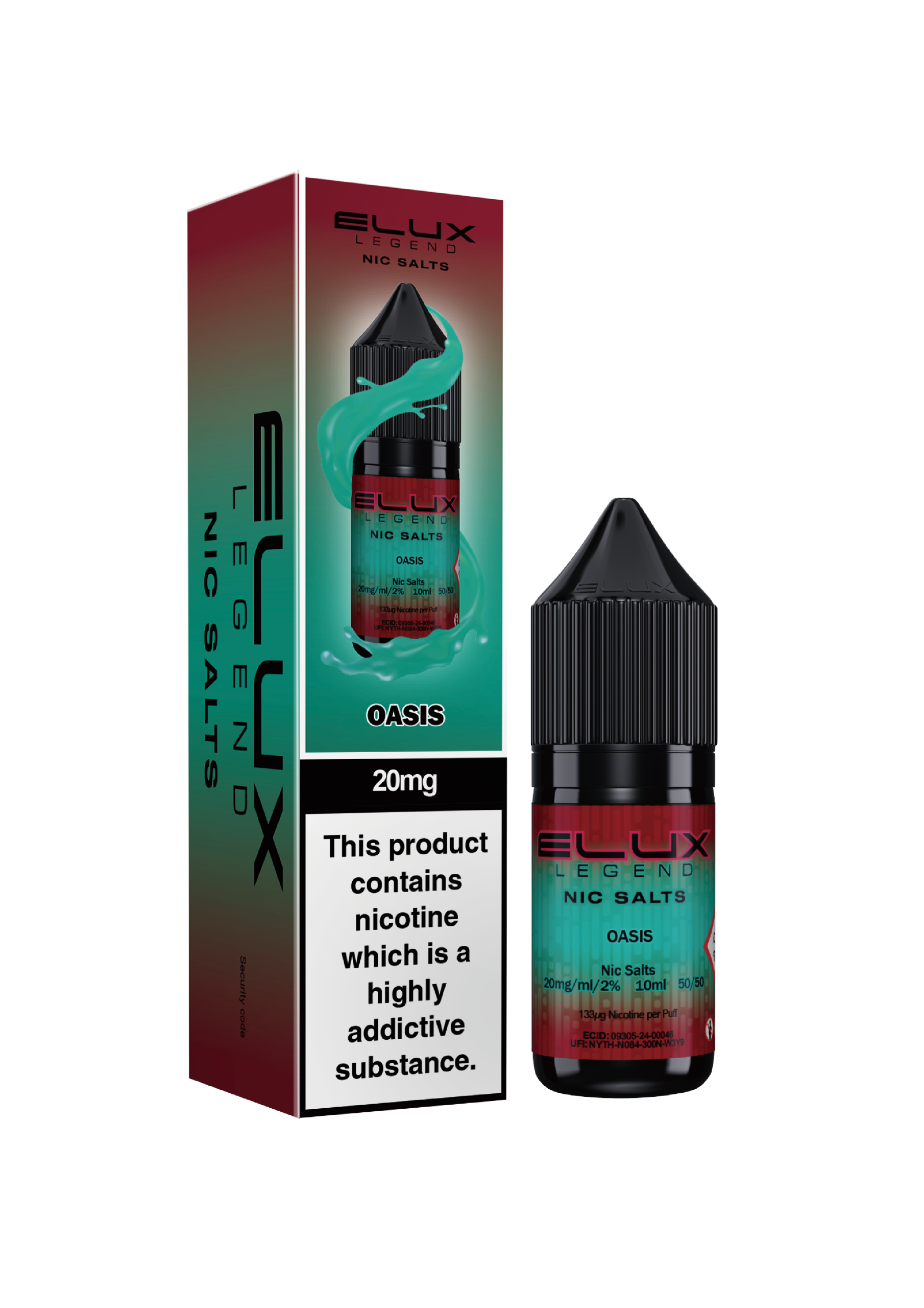 OASIS - ELUX LEGEND -  NIC SALT 10MG - Image 1