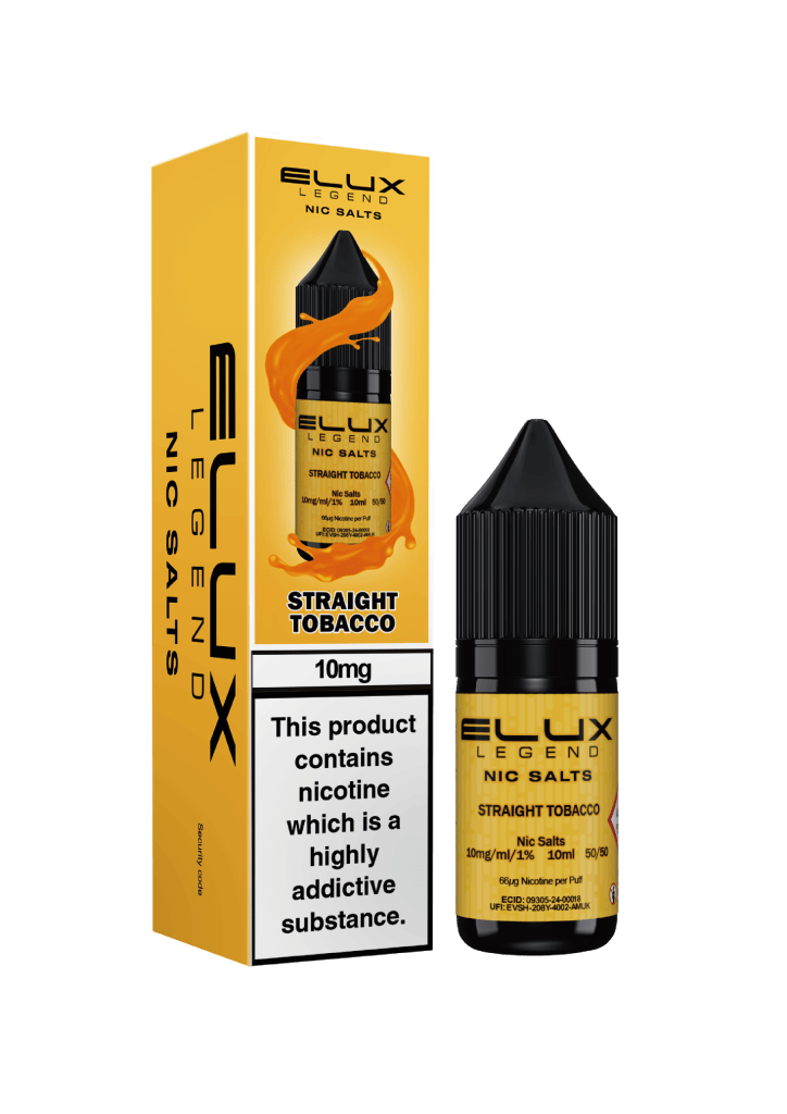STRAIGHT TOBACCO - ELUX LEGEND -  NIC SALT 10MG