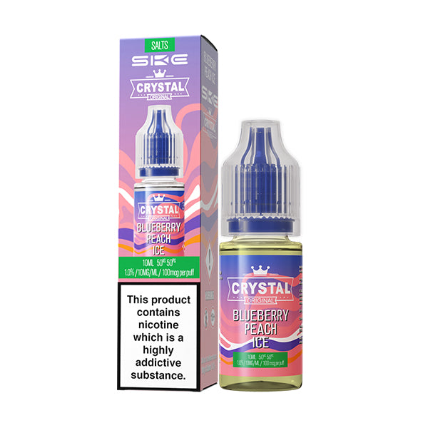 BLUEBERRY PEACH ICE - CRYSTAL SKE - NIC SALT 10MG