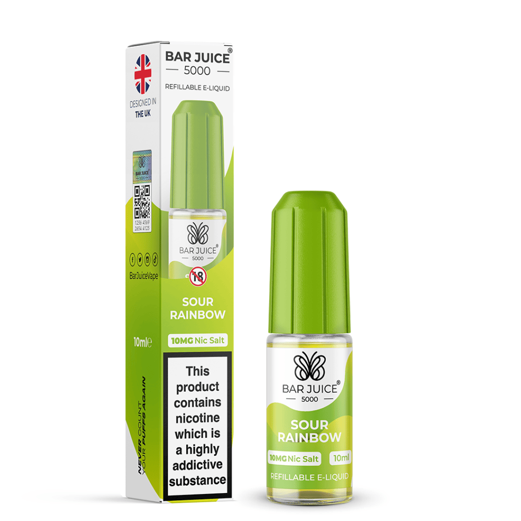 SOUR RAINBOW - BAR JUICE 5000 - NIC SALT 10MG