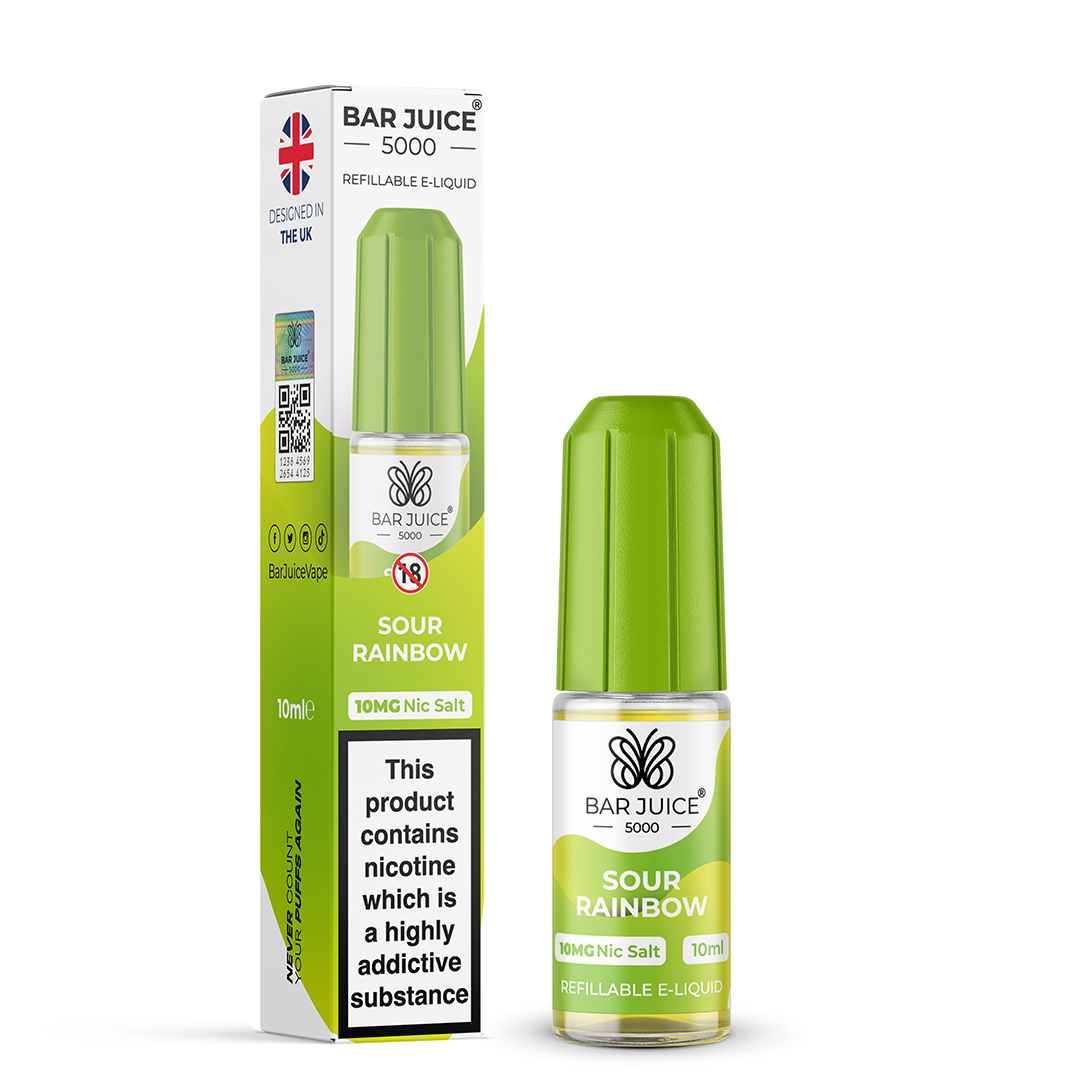 SOUR RAINBOW - BAR JUICE 5000 - NIC SALT 10MG - Image 1