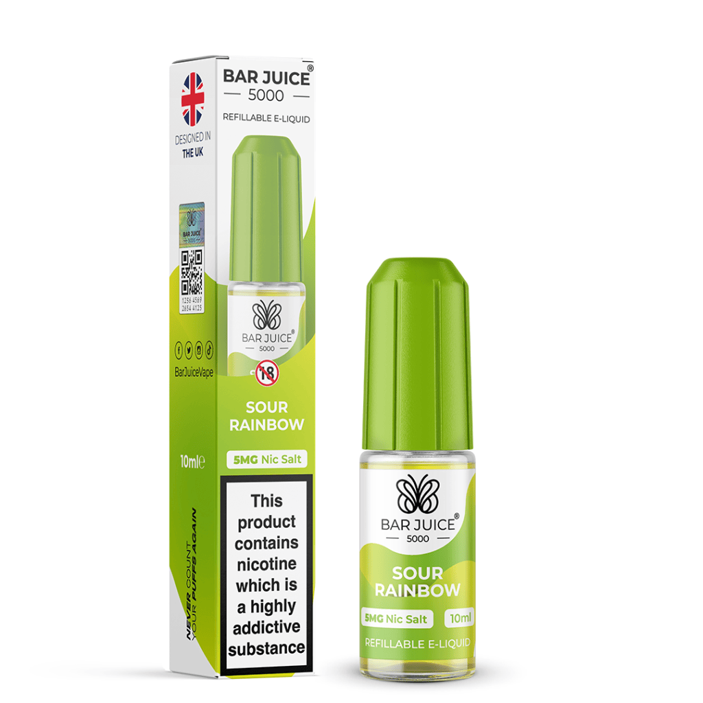 SOUR RAINBOW - BAR JUICE 5000 - NIC SALT  5MG
