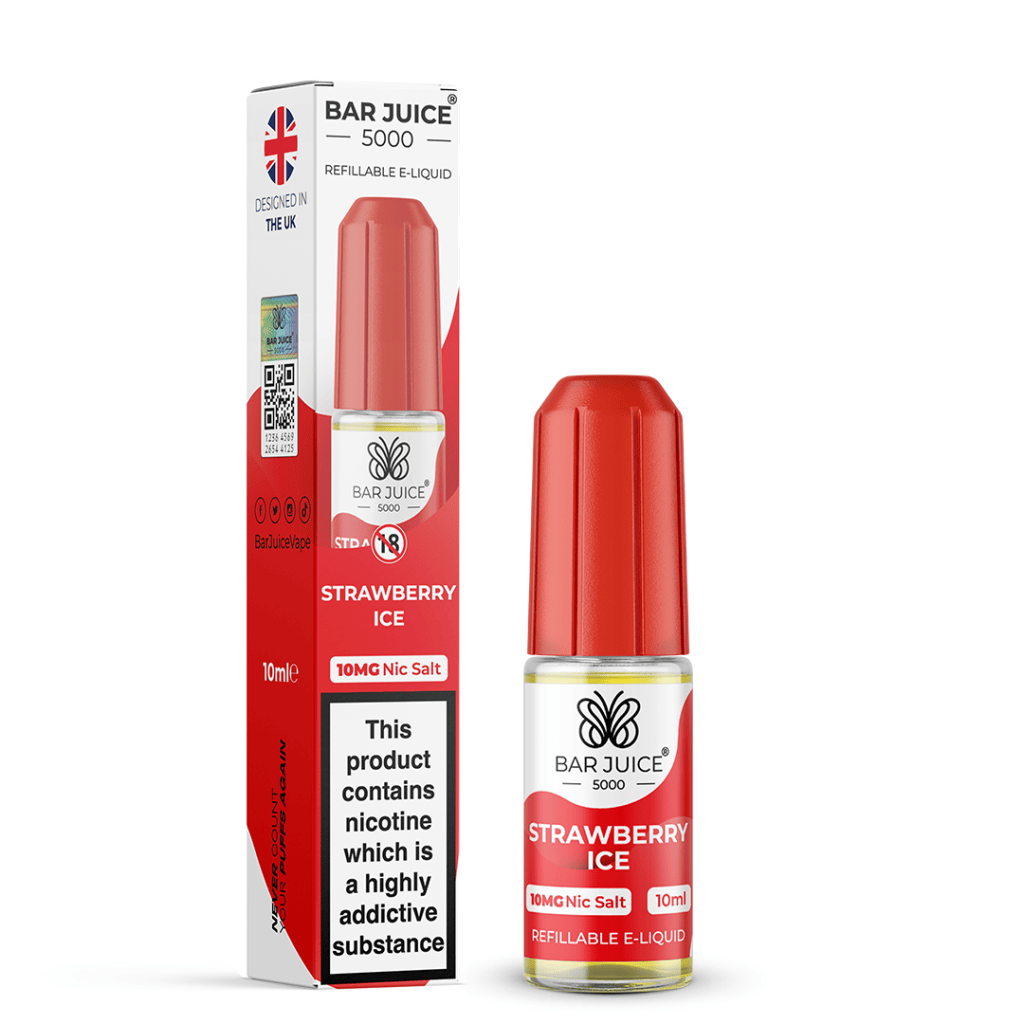 STRAWBERRY ICE - BAR JUICE 5000 - NIC SALT 10MG