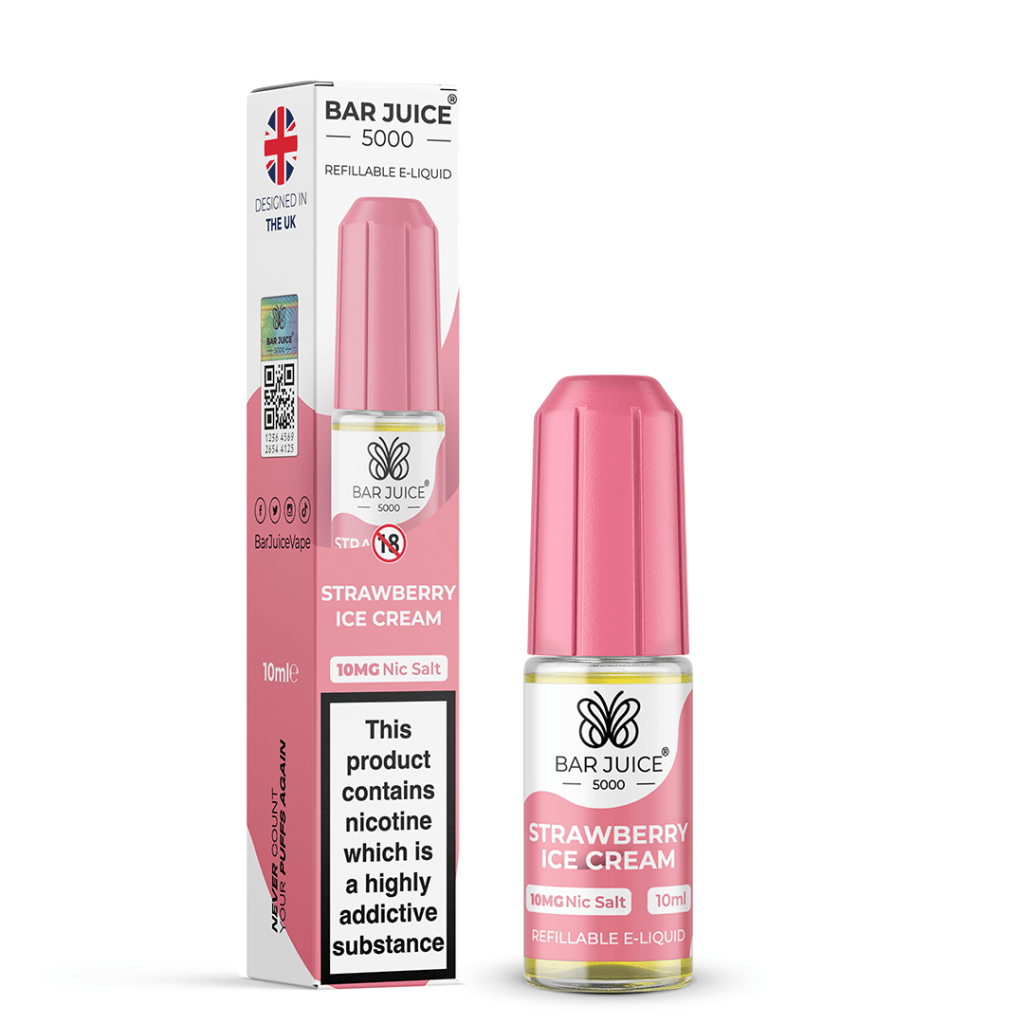 STRAWBERRY ICE CREAM - BAR JUICE 5000 - NIC SALT 10MG