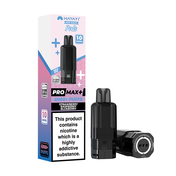 STRAWBERRY RASPBERRY BLUEBERRY (POD ONLY) - HAYATI PRO MAX+ 6000 - 10MG