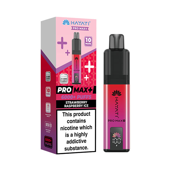 STRAWBERRY RASPBERRY ICE - HAYATI PRO MAX+ 6000 KIT - 10MG