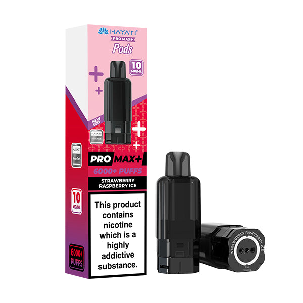 STRAWBERRY RASPBERRY ICE (POD ONLY) - HAYATI PRO MAX+ 6000 - 10MG