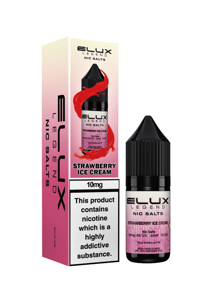 STRAWBERRY ICE CREAM - ELUX LEGEND -  NIC SALT 10MG