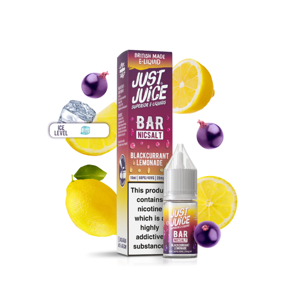 BLACKCURRANT LEMONADE - JUST JUICE - NIC SALT 10MG