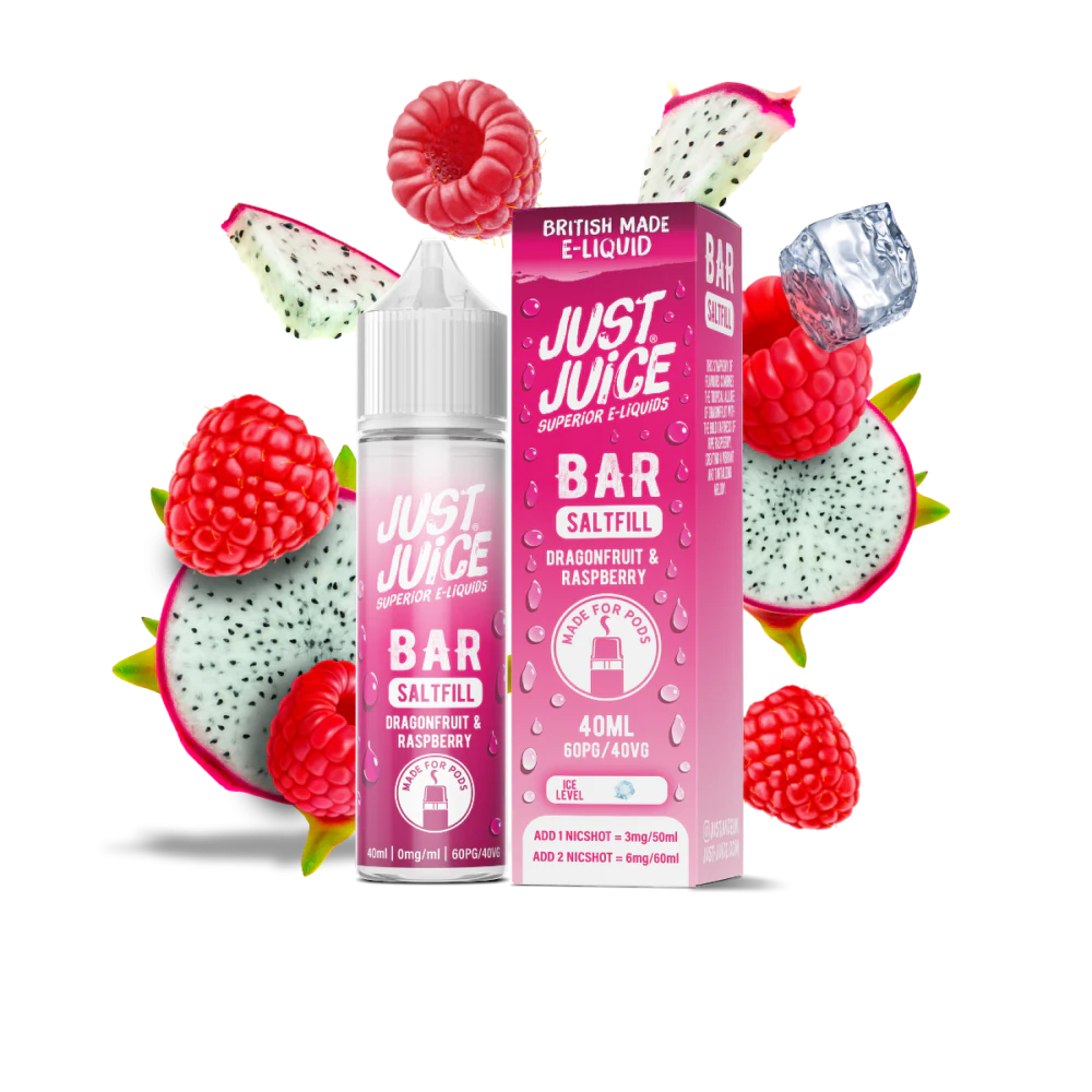 DRAGONFRUIT & RASPBERRY - JUST JUICE - 40ML