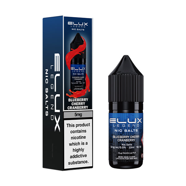 BLUEBERRY CHERRY CRANBERRY - ELUX LEGEND - NIC SALT 5MG