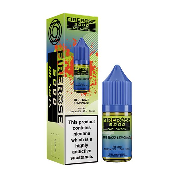 BLUE RAZZ LEMONADE - FIREROSE 5000 - NIC SALT 10MG