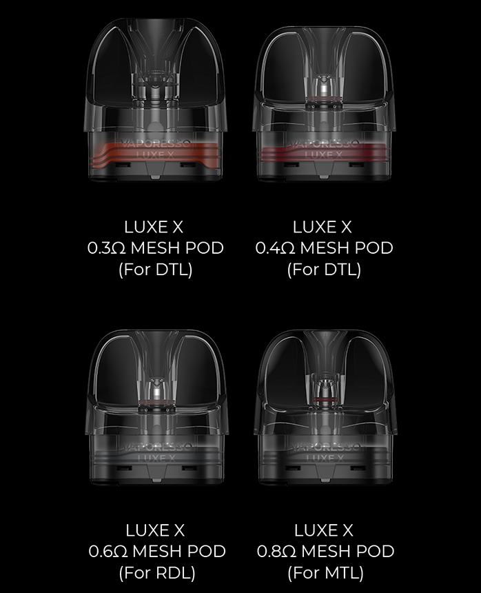 LUXE X PODS 0.6 (BOTTOM FILL) - VAPORESSO - 2 PACK