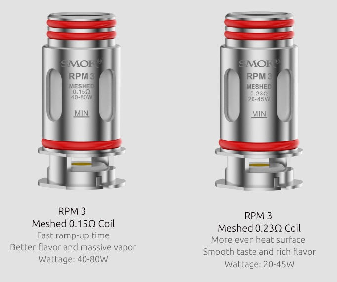 RPM 3 0.15 COILS - SMOK - 5 PACK