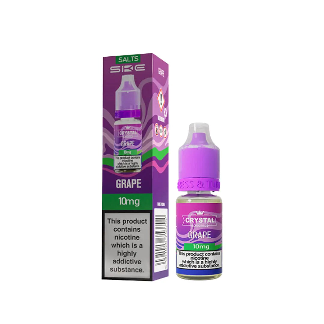GRAPE - CRYSTAL SKE - NIC SALT 10MG - Image 1